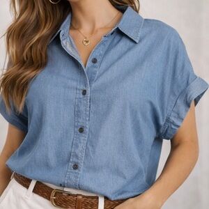 Tiley Classic Denim Women's Top size L soft material